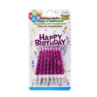 Nến màu hồng 16 cái và bảng ghim Happy Birthday Uncle Bills YA0088