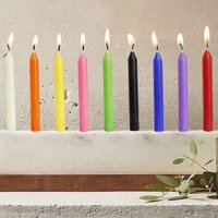 Nến niêm phong Spell jar và trang trí các màu nến đen, nến xanh, nến vàng, nến tím, nến hồng... - 1 cây nến vàng