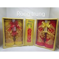 NẾN RỒNG TRUNG (8cm*22cm) - Cháy 24h - Thờ cúng, phong thủy - KHÔNG MÙI