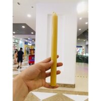 Nến sáp ong tự nhiên nguyên chất (màu sắc theo đợt sáp xuất khẩu) dạng thanh đứng taper 26cm