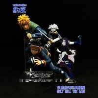 Nền tảng Acrylic trong suốt cho Naruto VS UCHIHA OBITO HATAKE KAKASHI NAMIKAZE MINATO NOHARA RIN