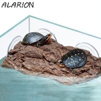 Nền tảng bệt rùa ALARION, Mô phỏng vỏ cây Nền tảng sấy rùa đá, Cốc hút nhựa đảo nổi rùa Nền tảng tắm nắng cho rùa Ếch Cua