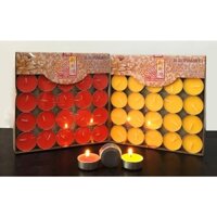 Nến tealight bơ thực vật 100 viên, không khói muội
