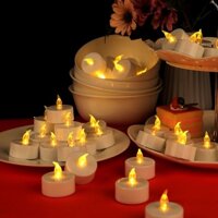 Nến Tealight điện, nến điện tử cốc để bàn hộp 10 viên