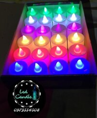 nến tealight điện tử-nến sinh nhật mini chạy pin