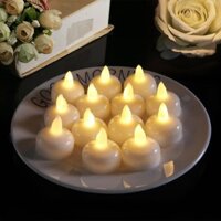 Nến Tealight Thả Nổi Hộp 12 + Nến Mini Hộp 10 Cái Trang Trí Gia Tiên, Sự Kiện Tiệc Cưới,Decor Studio