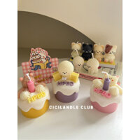 Nến thơm bánh kem Sinh Nhật các loại thú cưng  dễ thương CICILANDLE