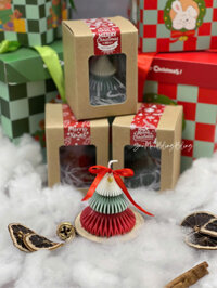 Nến thơm cây thông Noel tròn nhỏ/nghiêng - Bling