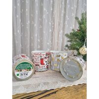 NẾN THƠM CỐC THỦY TINH HỌA TIẾT GIÁNG SINH - SCENTED CANDLES