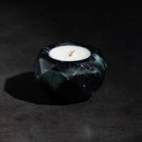 Nến Thơm Đá Fluorit Geodesic Bấc Gỗ