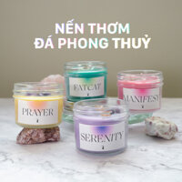 Nến thơm đá phong thuỷ thu hút Tài lộc - Tinh duyên - May Mắn