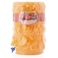 Nến thơm décor hoa lan D10H15 Miss Candle NQM4558 10 x 15 cm (Cam, hương kẹo)