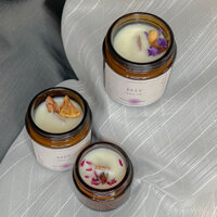 Nến thơm handmade 100% natural “ 100ml “ .Mùi Trà trắng - cây xô thơm