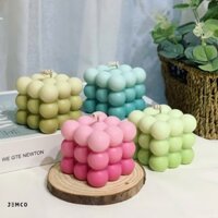 Nến Thơm Handmade (3 layers) Big rubik candle 145g _ Home Decor, Thank You Gifts