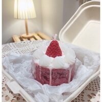 Nến thơm hình bánh kem dâu ngọt ngào cute phô mai que 🍓🍓🍓