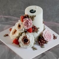 Nến thơm - Hình bánh sinh nhật 2 tầng