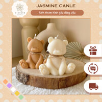 Nến Thơm Hình Chú Gấu Jasmine Candle - Nến Thơm Giúp Bạn Thư Giãn, Phục Hồi Năng Lượng Là Món Quà Tặng Độc Đáo Cho Bạn