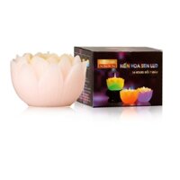 Nến thơm hoa sen đổi màu đèn LED Miss Candle FTRAMART MIC5289 (Hồng nhạt)