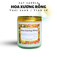 Nến Thơm Hoa Xương Rồng  - Nến Thơm Sáp Thực Vật Không Khói An Toàn - Nến Thơm Thư Giãn Handmade Làm Quà Tặng