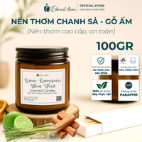 Nến thơm hương Chanh Sả – Gỗ ấm 100gr