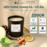 Nến thơm hương Chanh Sả – Gỗ ấm 220gr