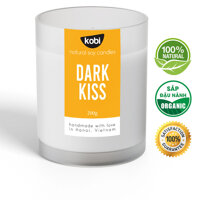 Nến thơm Kobi cao cấp làm từ 100 sáp đậu nành, giúp giảm stress, sang trọng, tinh tế -200g - Dark Kiss