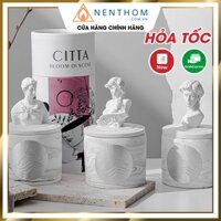 Nến Thơm Nghệ Thuật Hũ Thạch Cao Tượng Davis, Nến Tinh Dầu Cao Cấp Trang Trí Nhà Đẹp - CT33