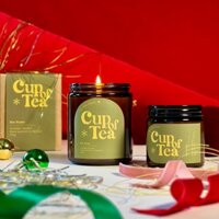 Nến Thơm Noé Studio Cup Of Tea Cao Cấp Có Nắp Đậy Sáp Đậu Nành Tinh Dầu An Toàn