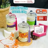 Nến Thơm Phòng Cao Cấp Salena's Candle Giúp Thư Giãn Thơm Phòng Quà Tặng Không Khói 14 Hương 130g