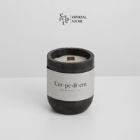 Nến thơm phòng Car pe di em thủ công cao cấp - Hũ nến xi măng Rượu Tình - Nốt hương rượu Gin cá tính