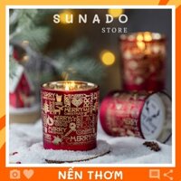 Nến thơm phòng Ly Giáng Sinh hương thơm tự nhiên món quà lãng mạn SUNADO STORE NCT151