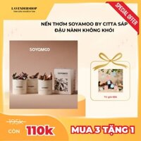 Nến thơm SOYAMOO By Citta trang trí hoa khô, hương thơm tự nhiên, sáp đậu nành không khói