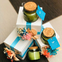 Nến Thơm Thủ Công HopeBox Mùi Hương Tự Nhiên Thư Giãn, Hộp Nến Mini 100% Tinh Dầu Thiên Nhiên