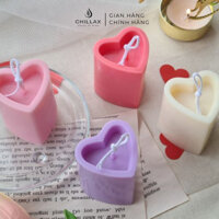 Nến Thơm Thư Giãn Không Khói Hình Trái Tim Dễ Thương Nhiều Màu Nhiều Mùi Hương Cho Phòng Nhỏ Và Vừa Chillax