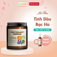 Nến Thơm Tinh Dầu Bạc Hà  Khử Mùi Thư Giãn The Mát Peppermint  100g & 200g VINA TƯƠI