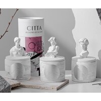 Nến Thơm Trang Trí Hũ Thạch Cao Tượng Davis, Nến Tinh Dầu Cao Cấp - CT23