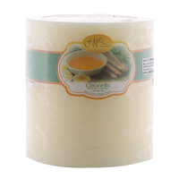 Nến thơm trụ tròn D10H10 Miss Candle MIC0239 10 x 10 cm Vàng nhạt, hương sả chanh