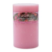 Nến thơm trụ tròn D10H15 Miss Candle FtraMart (Hồng)