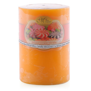 Nến thơm trụ tròn D7H10 Miss Candle MIC0260 - 7x10 cm