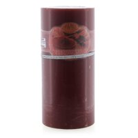 Nến thơm trụ tròn D7H15 Miss Candle MIC0277 7 x 15 cm (Nâu đậm hương mocha) [bonus]