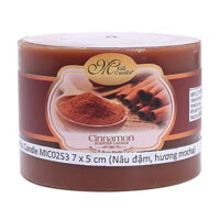 Nến thơm trụ tròn D7H5 Miss Candle MIC0253 7 x 5 Nâu đậm, hương mocha