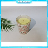 Nến Thơm Xuất Khẩu Mùi Nhẹ Hũ Thủy Tinh Nhiều Họa Tiết cháy 72h Sale Lớn
