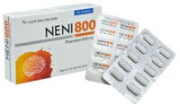 Neni 800  PIRACETAM 800MG trị triệu chứng chóng mặt, nhức đầu, mê sảng nặng (3 vỉ x 10 viên) DHG PHARMA