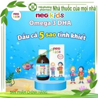 Neo Kids Omega 3 DHA 150ml - Hỗ trợ bổ sung DHA, vitamin cho trẻ phát triển toàn diện - Nhập khẩu Châu Âu - 150ml