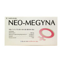 Neo-Megyna F.T Pharma 1 vỉ x 10 viên – Viên đặt âm đạo