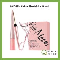 NEOGEN Bộ Mascara 6ml + Dụng Cụ Uốn Mi Cong + Cọ Kim Loại Siêu Mảnh 2.5mm Chống Thấm Nước