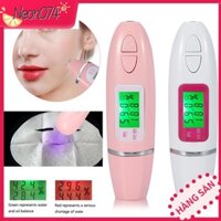 Neon074 máy đo độ ẩm da Màn hình LCD kỹ thuật số Kiểm tra cảm biến da Máy phân tích dầu nước, độ ẩm da mặt