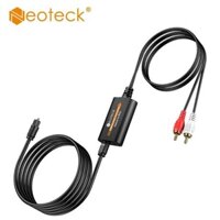 Neoteck 192Khz DAC SPDIF Đến RCA Digital Đến Analog Audio Converter Optical Tosk Đến RCA Audio Adapter Built-In Au