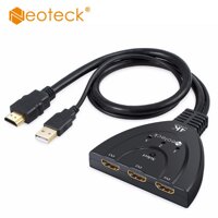 Neoteck 2160 P 4 K 3 Cổng HDMI Switch 2.5 Gbps 3D HDMI 1.4 Bộ Chia Switcher Bộ Chuyển Đổi 3 trong 1 cổng ra Có Cấp Nguồn