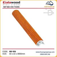 Nẹp Bậc Cầu Thang Nhựa Giả Gỗ Galawood NB-906